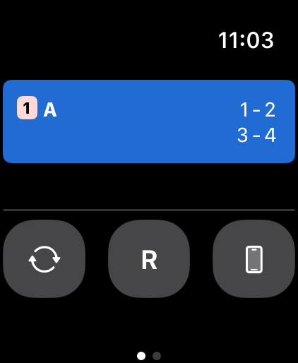 Apple Watch の組み合わせ表示